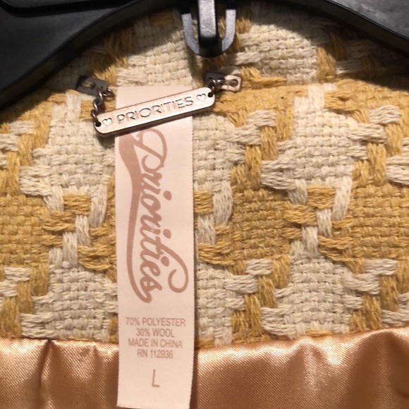 Priorities wool blend swing coat. Retro. Size L - Picture 2 of 8